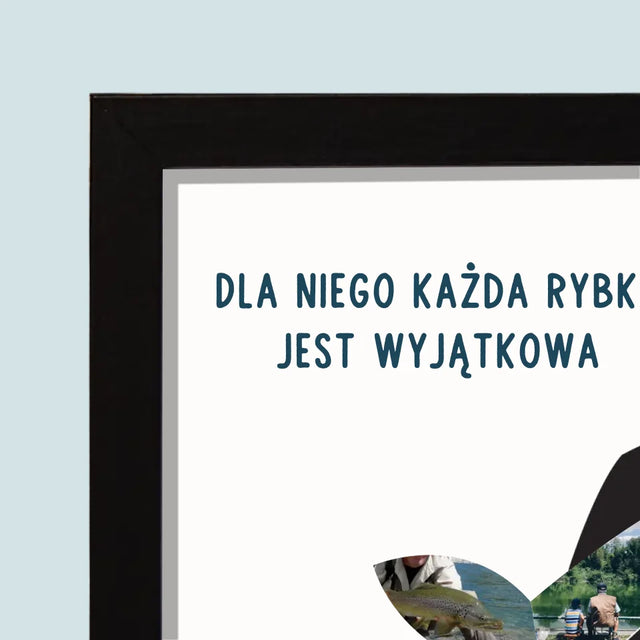 Kształt Ze Zdjęć: Każda Rybka - Wydruk Obramowany 20x40