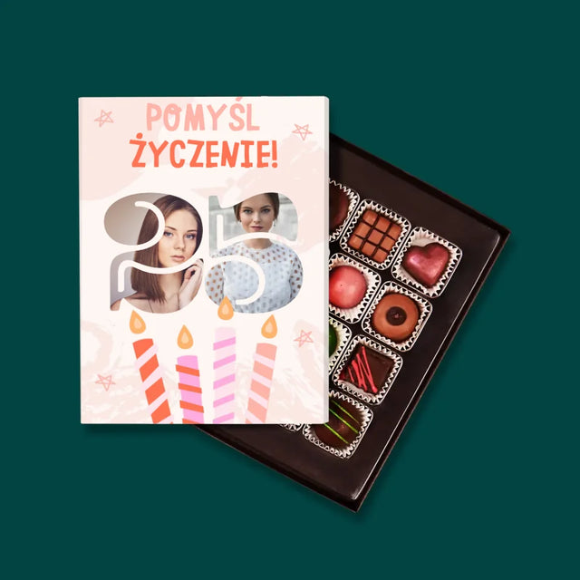 Słowo ze Zdjęć: Pomyśl Życzenie - Personalizowane Praliny