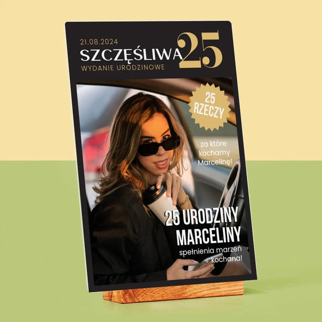 Okładka Magazynu: Szczęśliwa 25 - Wydruk Na Szkle Akrylowym