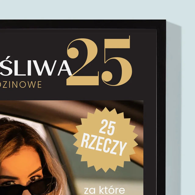 Okładka Magazynu: Szczęśliwa 25 - Wydruk Obramowany