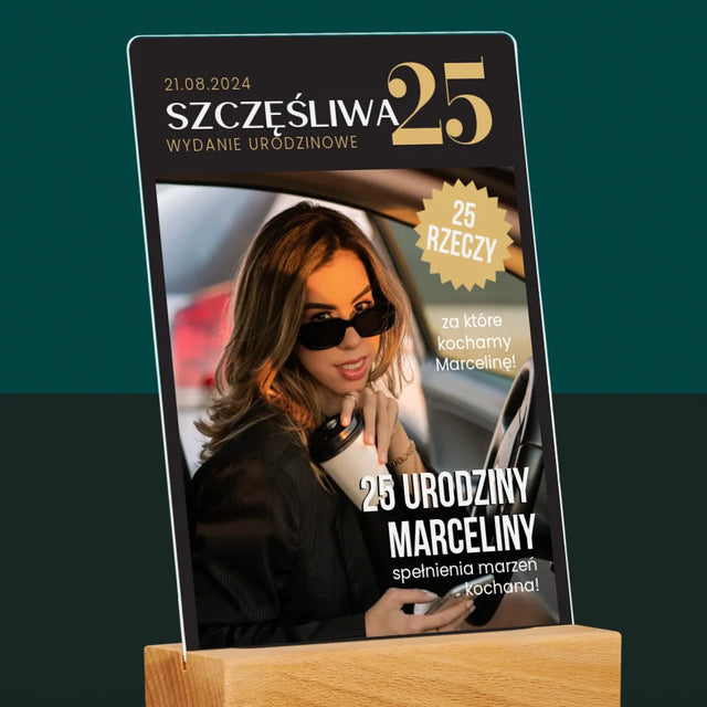 Okładka Magazynu: Szczęśliwa 25 - Wydruk Na Szkle Akrylowym