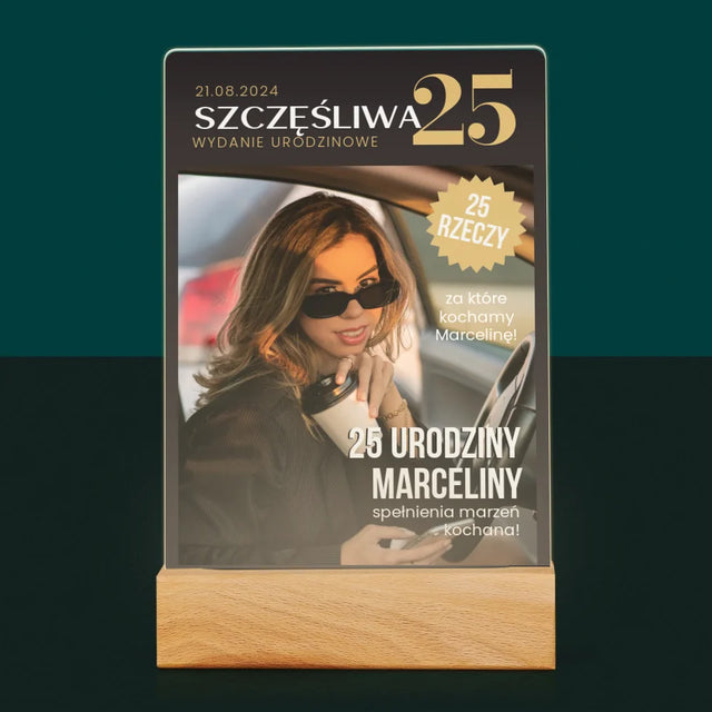 Okładka Magazynu: Szczęśliwa 25 - Wydruk Na Szkle Akrylowym