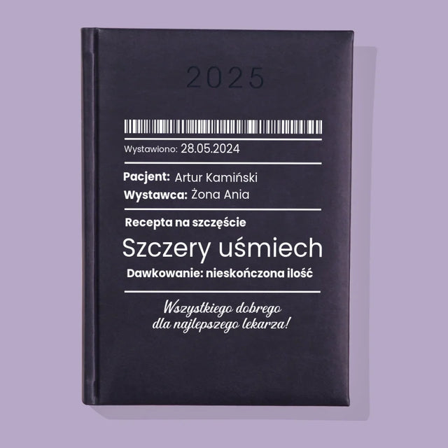 Imię i Podpis: Recepta Na Szczęście - Kalendarz Książkowy