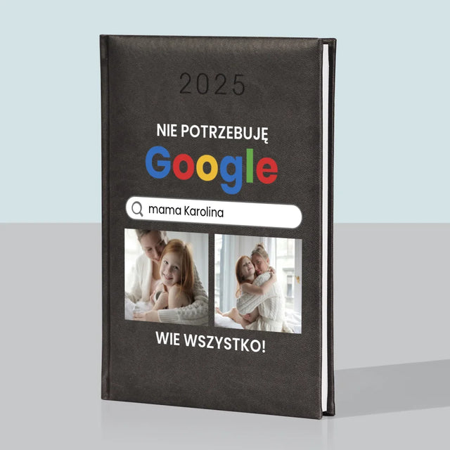 Fotokolaż: Nie Potrzebuję Google - Kalendarz Książkowy