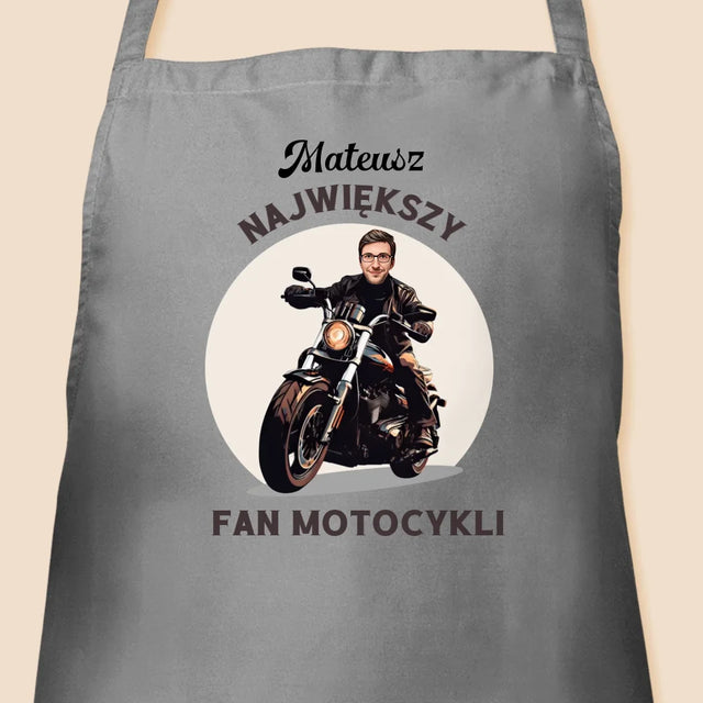 Twoja Postać: Fan Motocykli - Fartuch z Nadrukiem