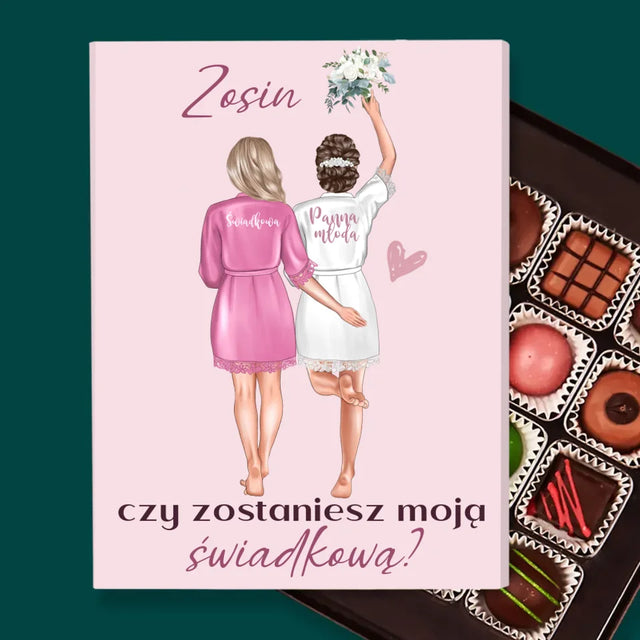 Kreator Postaci: Czy Zostaniesz Moją Świadkową - Personalizowane Praliny