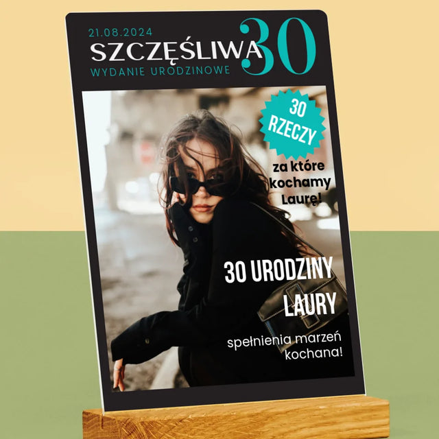 Okładka Magazynu: Szczęśliwa 30 - Wydruk Na Szkle Akrylowym