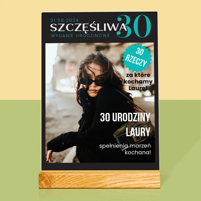 Okładka Magazynu: Szczęśliwa 30 - Wydruk Na Szkle Akrylowym