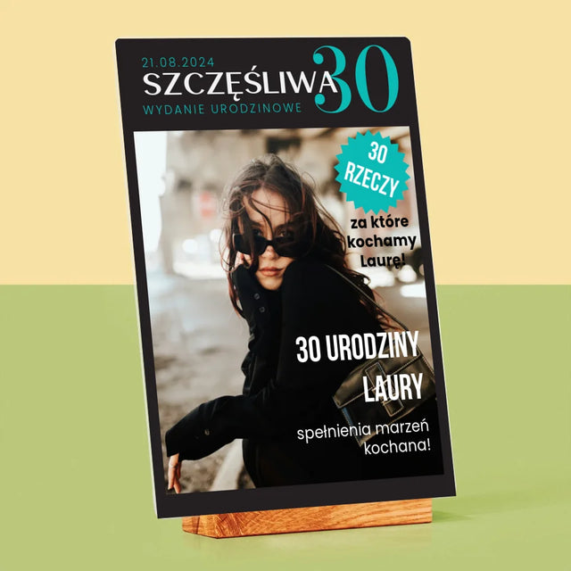 Okładka Magazynu: Szczęśliwa 30 - Wydruk Na Szkle Akrylowym