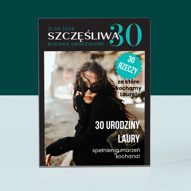 Okładka Magazynu: Szczęśliwa 30 - Blok Akrylowy