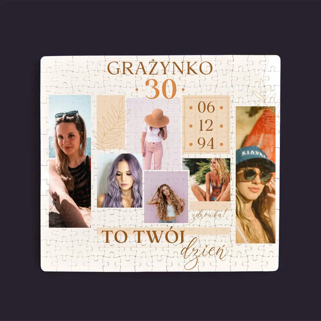 Fotokolaż: To Twój Dzień - Personalizowane Puzzle