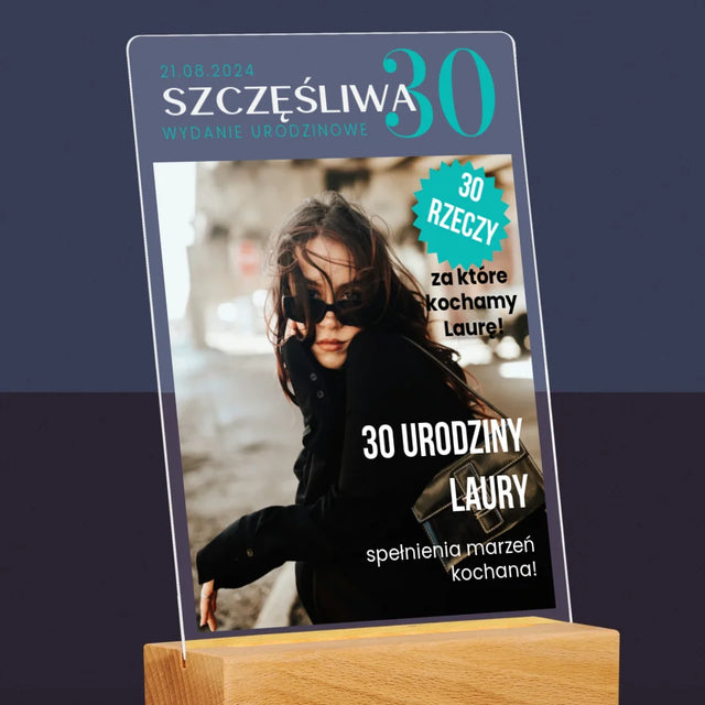 Okładka Magazynu: Szczęśliwa 30 - Wydruk Na Szkle Akrylowym