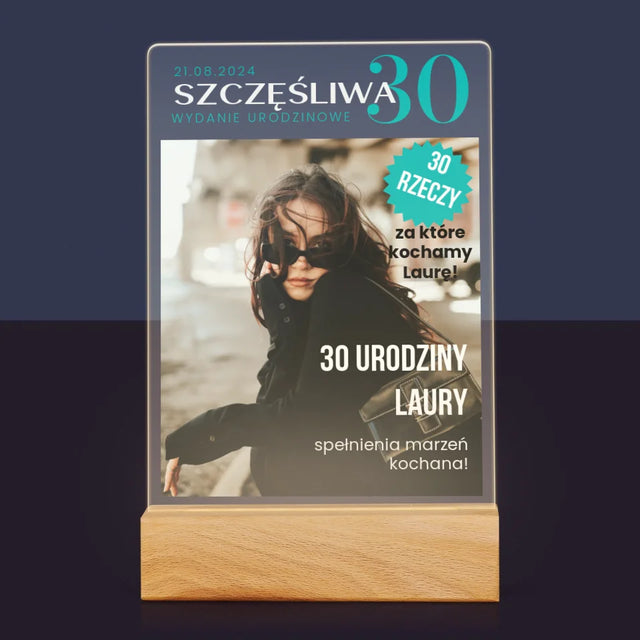 Okładka Magazynu: Szczęśliwa 30 - Wydruk Na Szkle Akrylowym