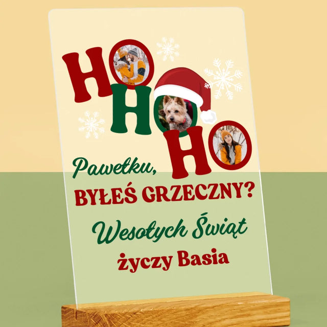 Fotokolaż: Ho Ho Ho - Wydruk Na Szkle Akrylowym