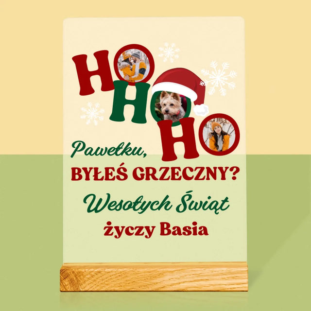 Fotokolaż: Ho Ho Ho - Wydruk Na Szkle Akrylowym