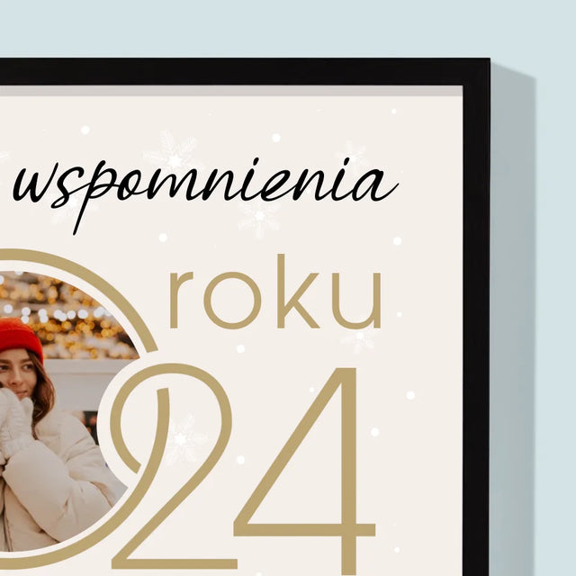 Fotokolaż: Nasze Wspomnienia Z Roku - Wydruk Obramowany