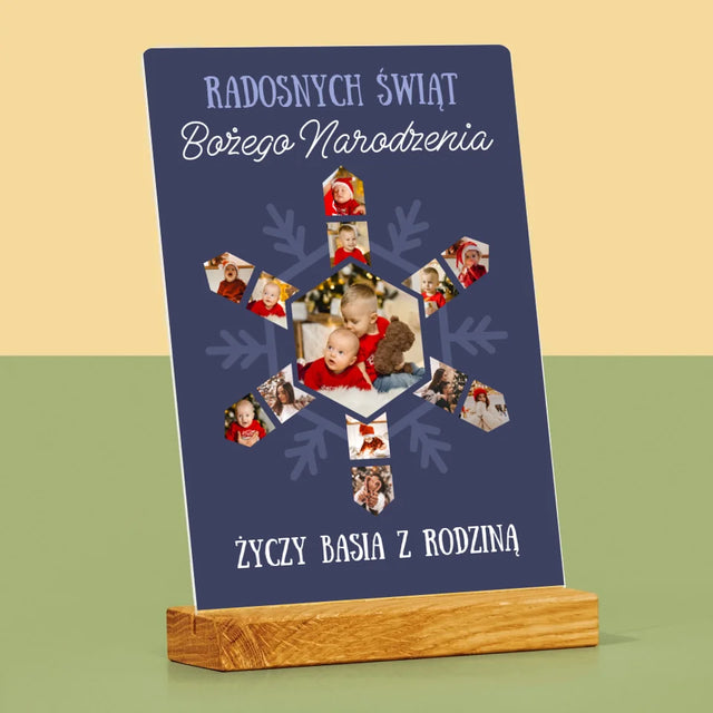 Kształt Ze Zdjęć: Śnieżynka - Wydruk Na Szkle Akrylowym