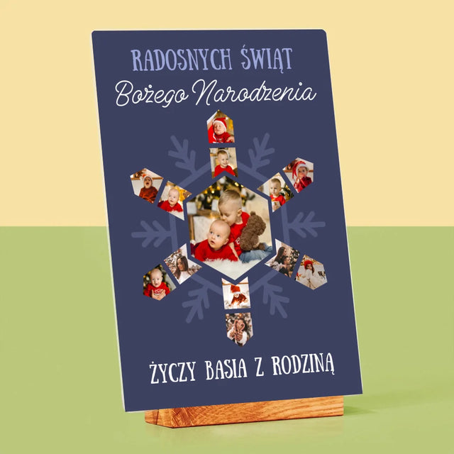 Kształt Ze Zdjęć: Śnieżynka - Wydruk Na Szkle Akrylowym