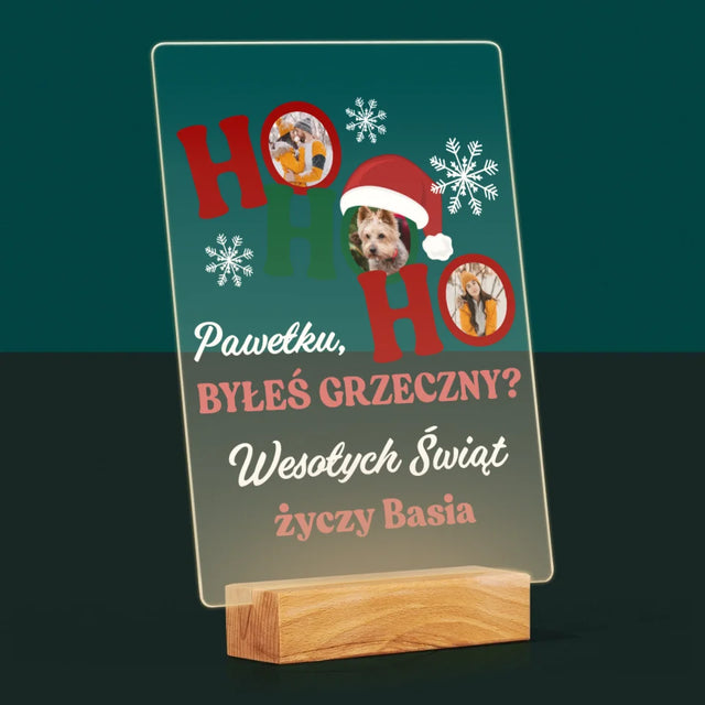 Fotokolaż: Ho Ho Ho - Wydruk Na Szkle Akrylowym