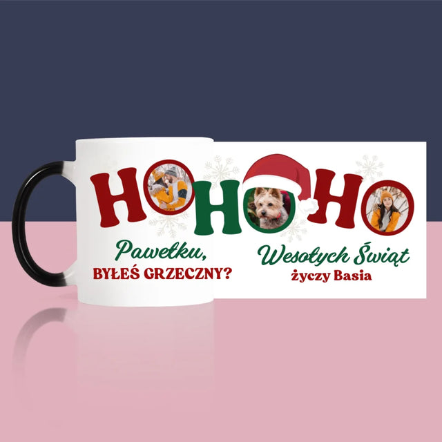 Fotokolaż: Ho Ho Ho - Kubek z Nadrukiem