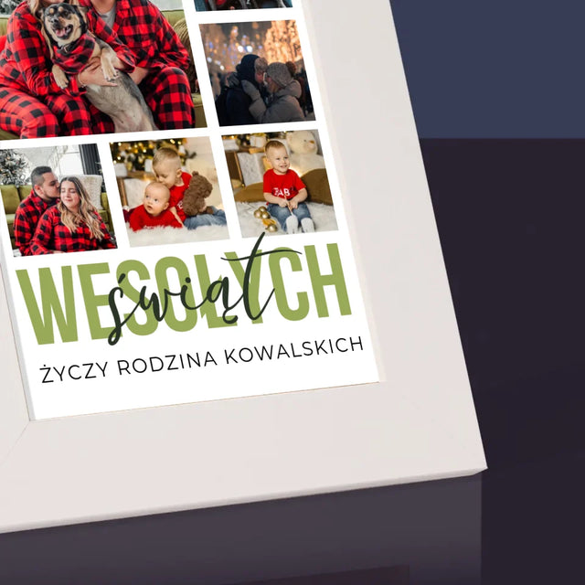 Fotokolaż: Wesołych Świąt - Ramka Na Zdjęcie