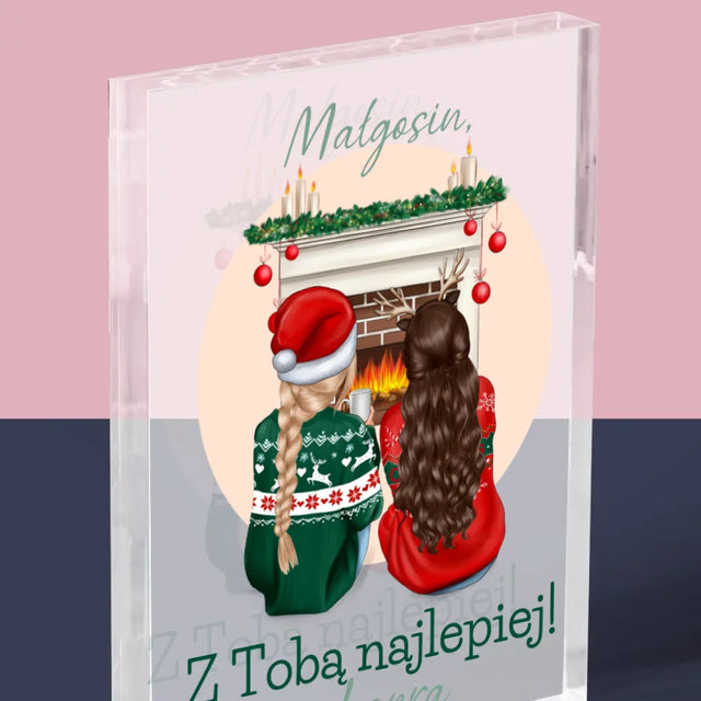 Kreator Postaci: Najlepsze Przyjaciółki W Święta - Blok Akrylowy