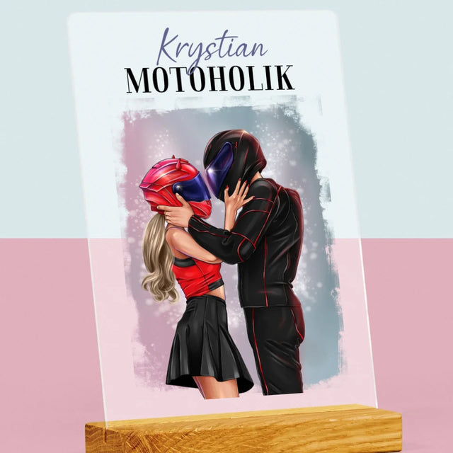 Kreator Postaci: Motoholik - Wydruk Na Szkle Akrylowym