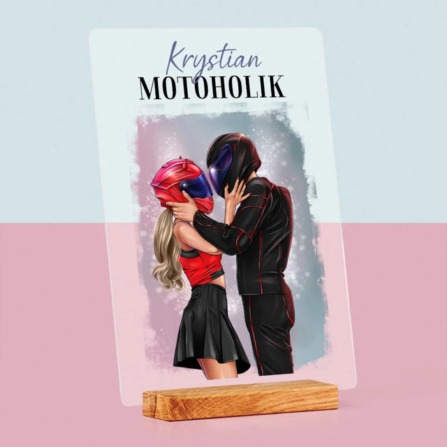 Kreator Postaci: Motoholik - Wydruk Na Szkle Akrylowym