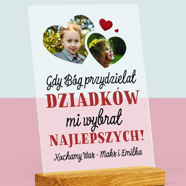 Fotokolaż: Gdy Bóg Przydzielał Dziadków - Wydruk Na Szkle Akrylowym