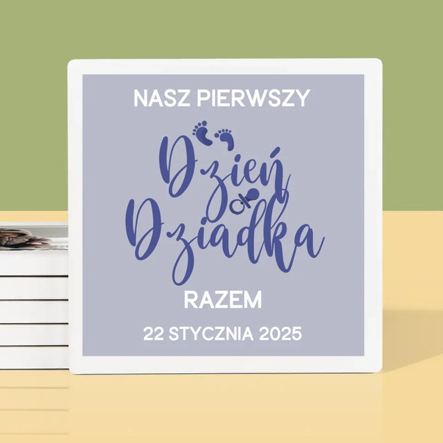 Fotokolaż: Pierwszy Dzień Dziadka - Podkładki Pod Kubki