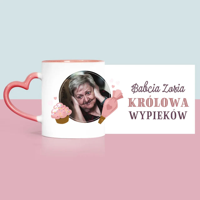 Zdjęcie i Podpis: Królowa Wypieków -  Kubek z Nadrukiem