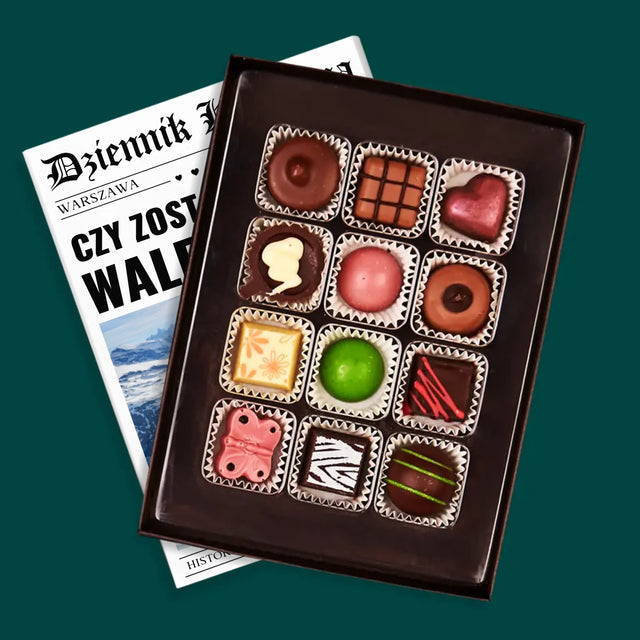 Okładka Magazynu: Walentynkowa Gazeta - Personalizowane Praliny