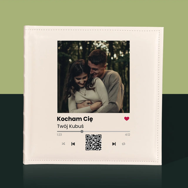 Zdjęcie i Podpis: Spotify z Kodem Qr - Album Na Zdjęcia