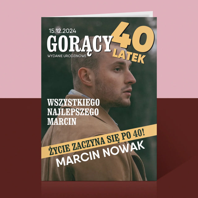 Okładka Magazynu: Gorący 40-Latek - Kartka Z Życzeniami