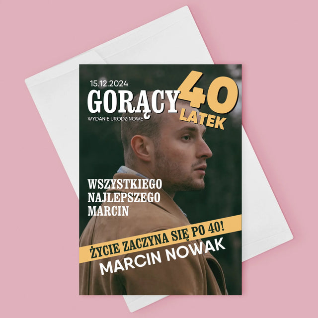 Okładka Magazynu: Gorący 40-Latek - Kartka Z Życzeniami