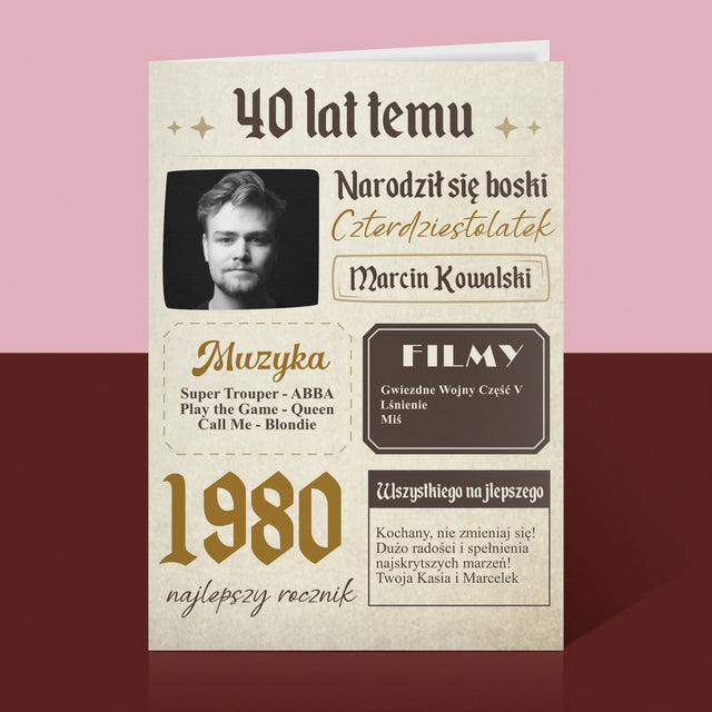 Okładka Magazynu: 40 Lat Temu - Kartka Z Życzeniami