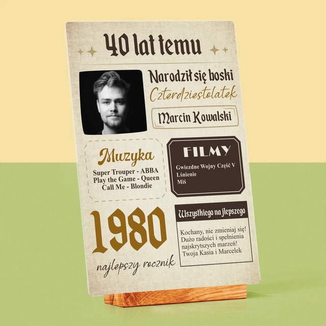 Okładka Magazynu: 40 Lat Temu - Wydruk Na Szkle Akrylowym