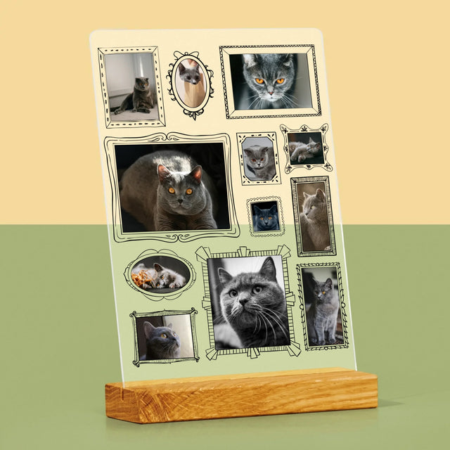 Fotokolaż: Ściana Galerii z Pupilem - Wydruk Na Szkle Akrylowym