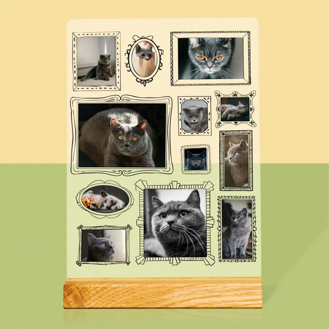 Fotokolaż: Ściana Galerii z Pupilem - Wydruk Na Szkle Akrylowym