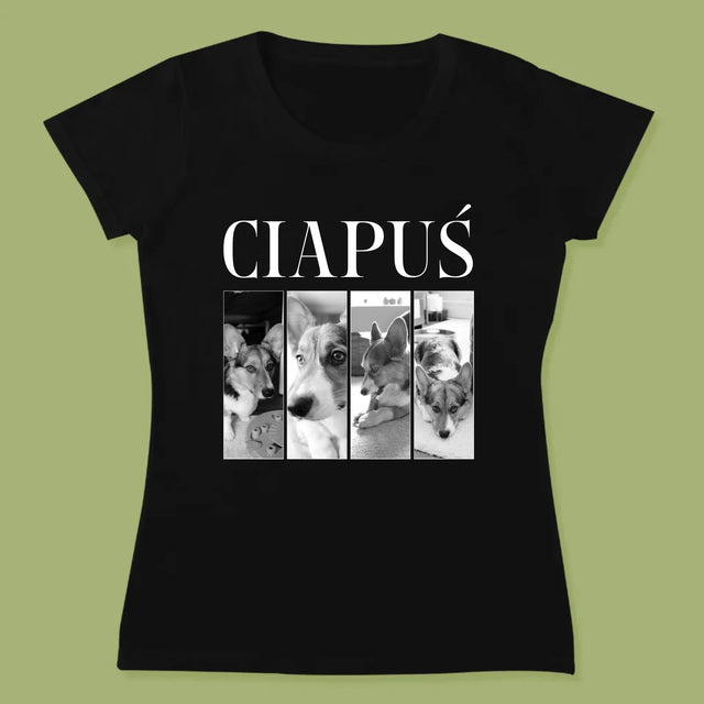 Fotokolaż: Bootleg Klasyczny z Pupilem - Koszulka Damska z Nadrukiem