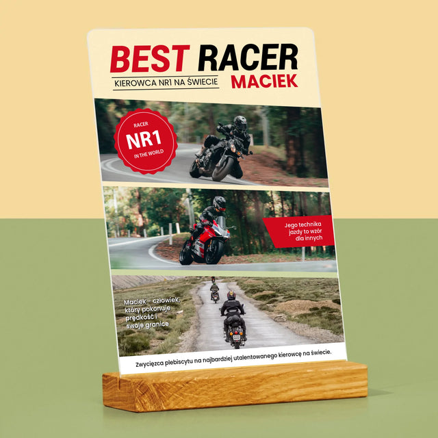 Okładka Magazynu: Best Racer - Wydruk Na Szkle Akrylowym