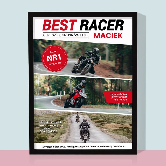 Okładka Magazynu: Best Racer - Wydruk Obramowany