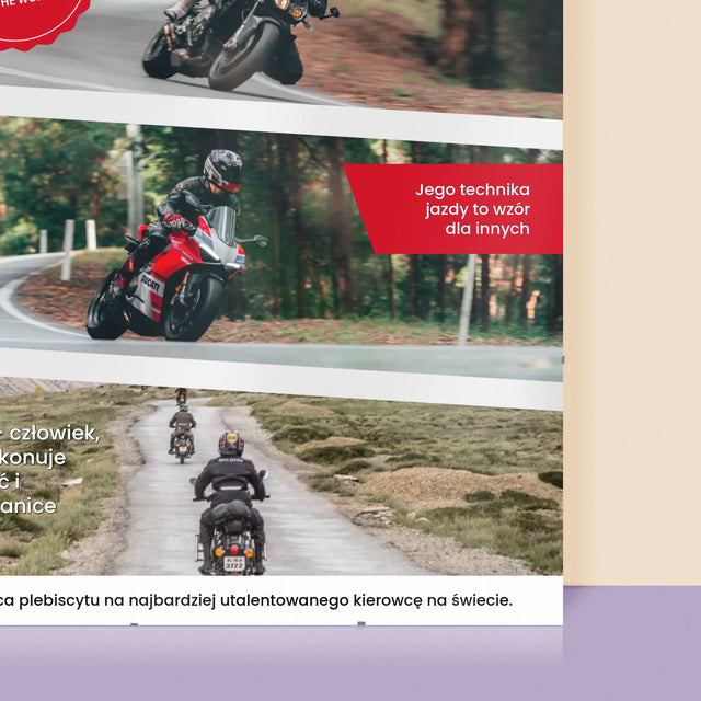 Okładka Magazynu: Best Racer - Personalizowany Plakat