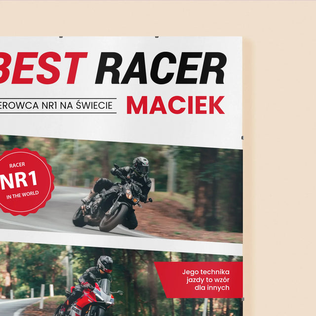 Okładka Magazynu: Best Racer - Personalizowany Plakat