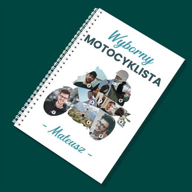 Kształt Ze Zdjęć: Wyborny Motocyklista - Planer Dzienny z Nadrukiem
