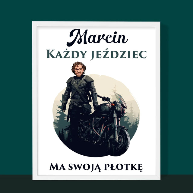 Twoja Postać: Każdy Jeździec - Wydruk Obramowany