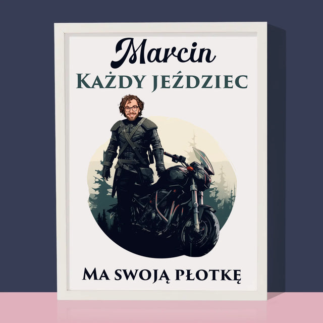 Twoja Postać: Każdy Jeździec - Wydruk Obramowany