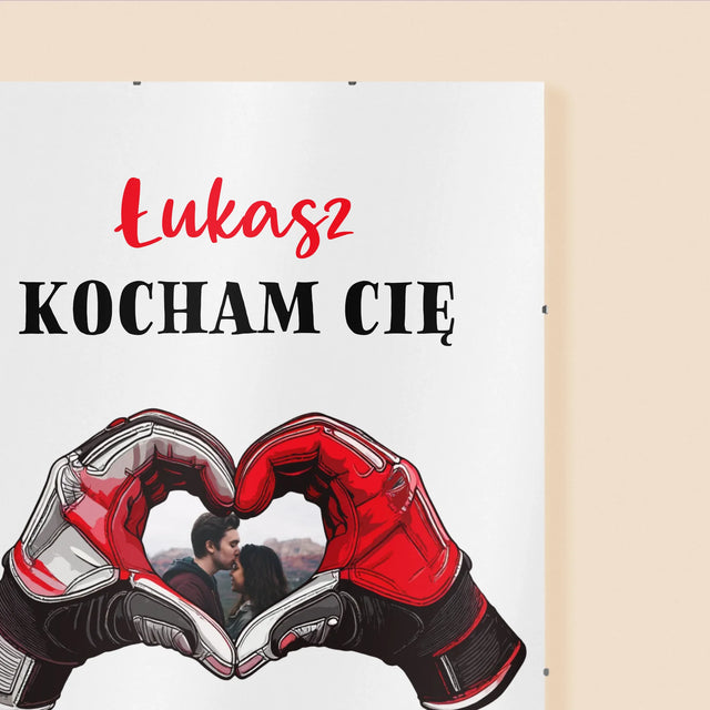 Zdjęcie I Podpis: Kocham Cię Na Pełnych Obrotach - Personalizowany Plakat