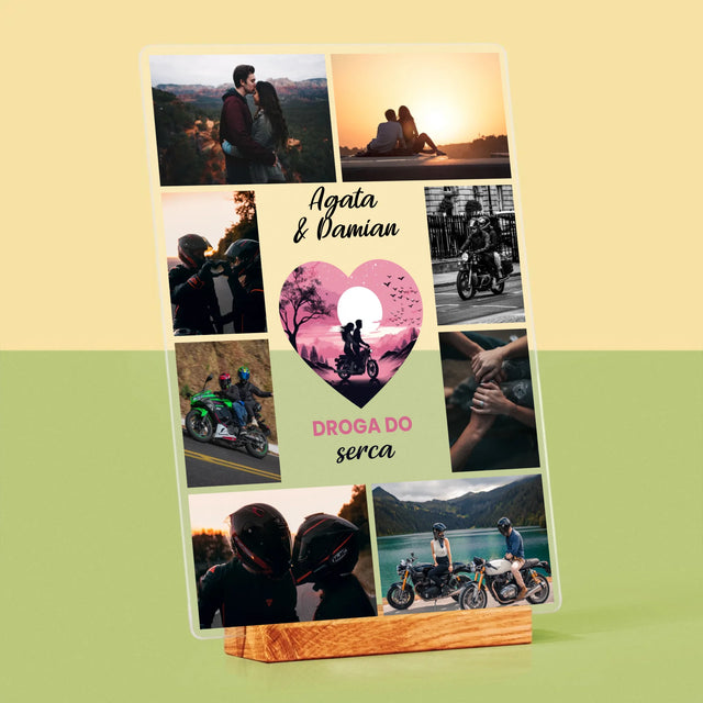 Fotokolaż: Droga Do Serca - Wydruk Na Szkle Akrylowym