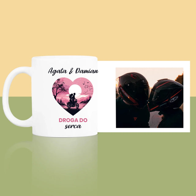 Fotokolaż: Droga Do Serca - Kubek z Nadrukiem